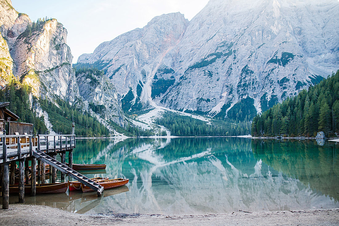 lago di braies laghi delle Dolomiti in Alto Adige